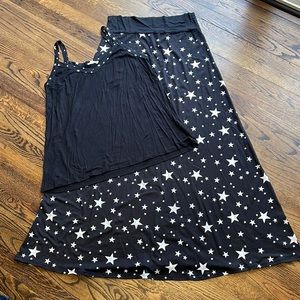 NWOT 2 pc skirt and tank outfit